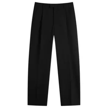 Прямые шерстяные брюки Marni, черный