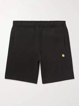 Прямые шорты Chase из хлопкового джерси с вышитым логотипом CARHARTT WIP, черный