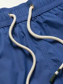 Прямые шорты для плавания средней длины из переработанного материала HARTFORD, синий
