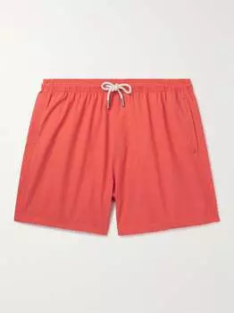 Прямые шорты для плавания средней длины Mr P., коралловый