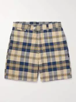 Прямые шорты из хлопка и мадраса в клетку Original Madras, мульти
