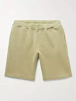 Прямые шорты из хлопкового джерси THOM SWEENEY, зеленый