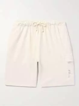 Прямые шорты карго из хлопкового джерси, окрашенного в готовом виде ONIA, белый