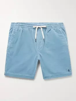 Прямые шорты Prepster из хлопка и вельвета с кулиской POLO RALPH LAUREN, синий