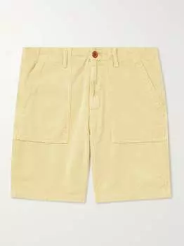 Прямые шорты Seventyseven из органического хлопка и вельвета Outerknown, желтый