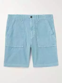 Прямые шорты Seventyseven из органического хлопка и вельвета Outerknown, синий