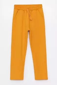 Прямые спортивные брюки с галстуком Lc Waikiki, охра