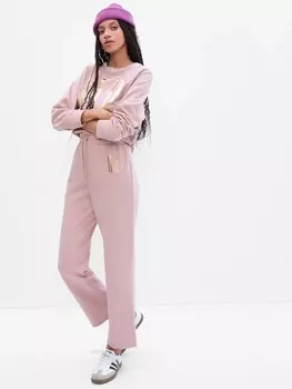 Прямые спортивные брюки с логотипом Gap, розовый