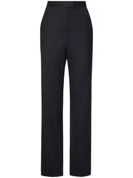 Прямые трикотажные брюки FENDI, черный