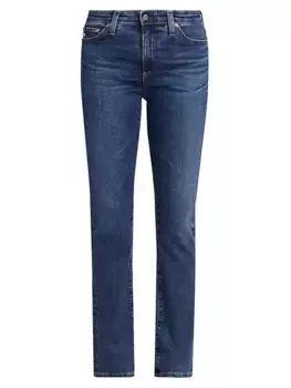 Прямые узкие джинсы Mari с высокой посадкой Ag Jeans, цвет eight years east coast