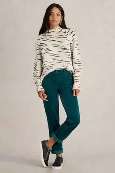 Прямые вельветовые брюки Brooke White Stuff, зеленый