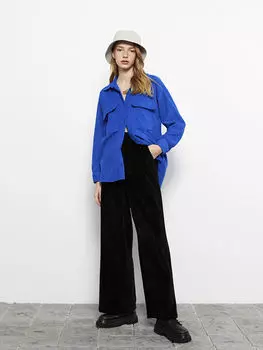 Прямые вельветовые женские брюки стандартного кроя LCW Casual