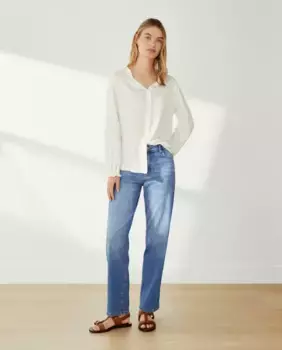 Прямые винтажные женские джинсы Southern Cotton, голубой