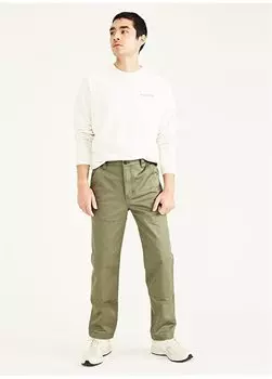 Прямые зеленые мужские брюки с нормальной талией A2296-0000 Dockers