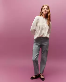 Прямые женские брюки-карго Green Coast, цвет 400 Azul