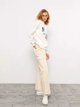 Прямые женские брюки стандартного кроя LCW Casual