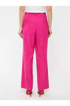 Прямые женские брюки удобного кроя Vision с широкими штанинами LC Waikiki, розовый