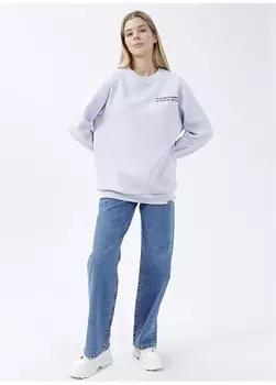 Прямые женские джинсовые брюки цвета индиго с высокой талией Denim Trip