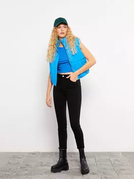 Прямые женские джинсы Mom Fit с высокой талией Xside