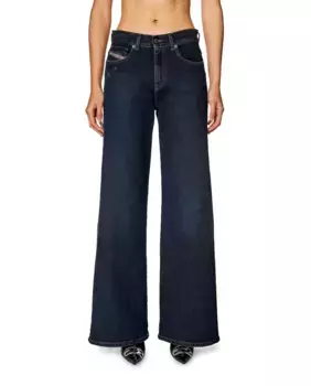 Прямые женские джинсы широкого кроя D-AKEMI 1978 года Diesel, темно-синий