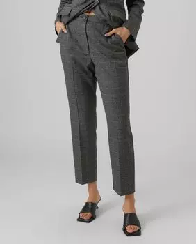 Прямые женские костюмные брюки Vero Moda, темно-серый