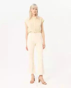 Прямые женские однотонные пятикарманные брюки Surkana, цвет Natural