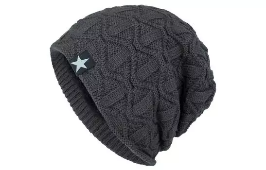 Пряжа Шапка Унисекс FireMonkey, Black+Black