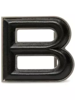 Пряжка для ремня Bally B Bold, серебряный