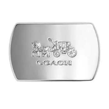 Пряжка для ремня Coach Outlet Boxed Horse And Carriage, серебристый