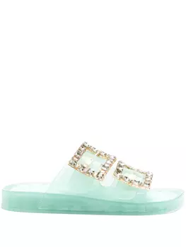 Пряжки-слайды Jewel TWINSET, зеленый