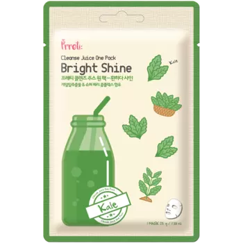 Prreti Bright Shine осветляющая маска для лица, 1 шт.