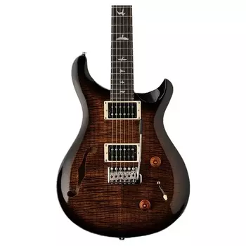 PRS 2023 SE Custom 22 Semi-Hollow Electric Guitar, Black Gold Sunburst с сумкой для переноски