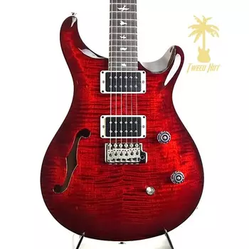 PRS CE 24 Semi-Hollow Fire Red Burst