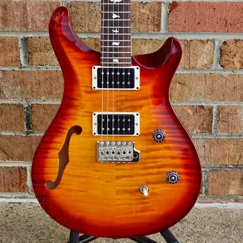 PRS CE Semi-Hollow Dark Cherry Sunburst
