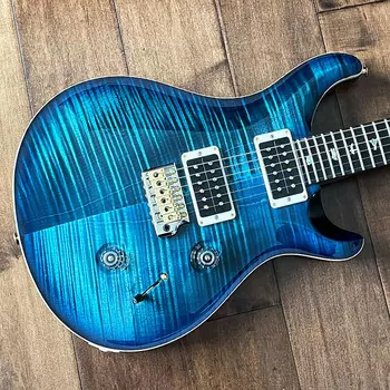 PRS Custom 24 Pattern Thin Cobalt Blue Hybrid Package 10-Top 0352847 PRS Custom 24 Thin Cobalt Hybrid Package 10-Top 0352847