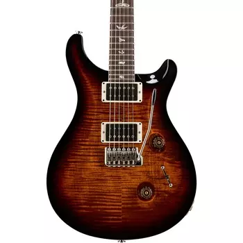 PRS Custom 24 Топ из резного фигурного клена с тремоло Gen 3 Solidbody Электрогитара Black Gold Burst