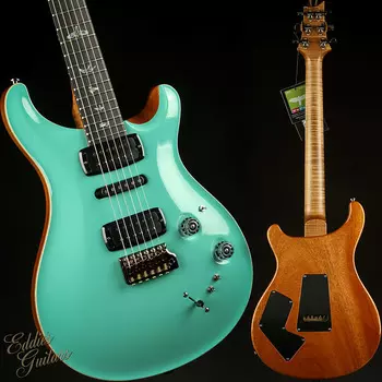 PRS Eddie's Guitars Wood Library Modern Eagle V/Torrefied Maple Neck - Seafoam Green