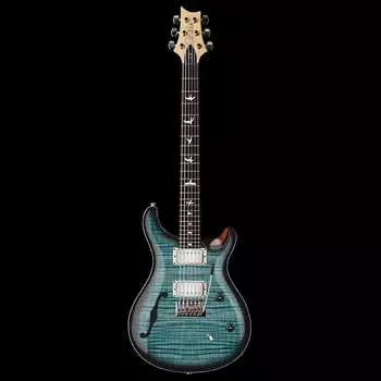 PRS Limited Run CE-24 Semi Hollow with Bird Inlays, Ebony Fingerboard, Flame Top, звукосниматели 57/08 — Blue Crab Blue Burst [ПРЕДЗАКАЗ]