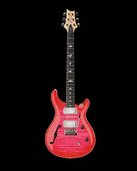 PRS Limited Run CE-24 Semi Hollow with Bird Inlays, Ebony Fingerboard, Flame Top, звукосниматели 57/08 — Bonnie Pink Cherry Burst [Предзаказ]