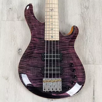 PRS Paul Reed Smith Grainger 5 10-Top 5-String Bass, Maple, Purple Iris 101569::PQ:N