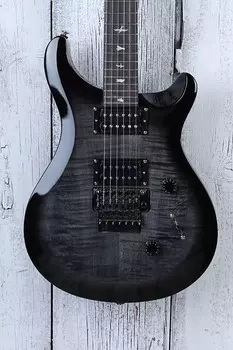 PRS Paul Reed Smith SE Custom 24 Floyd Electric Guitar Charcoal Burst с сумкой для переноски