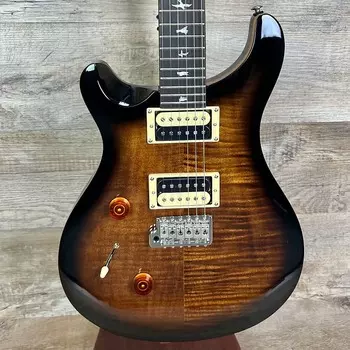 PRS Paul Reed Smith SE Custom 24 Left Hand Black Gold Sunburst с сумкой