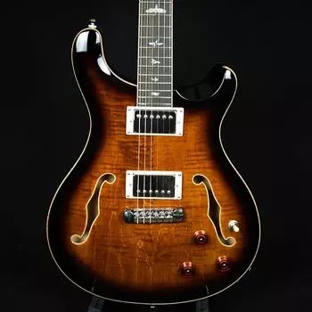 PRS Paul Reed Smith SE Hollowbody II Piezo Ebony Fingerboard Black Gold Burst (CTCF09112)