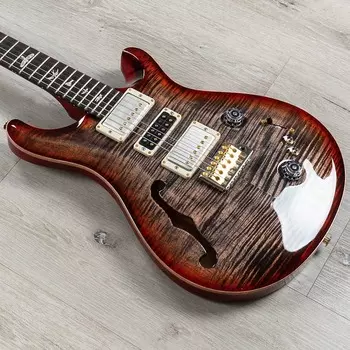 PRS Paul Reed Smith Special Semi-Hollow 10 Top Guitar, Charcoal Cherry Burst 108489-CY-H