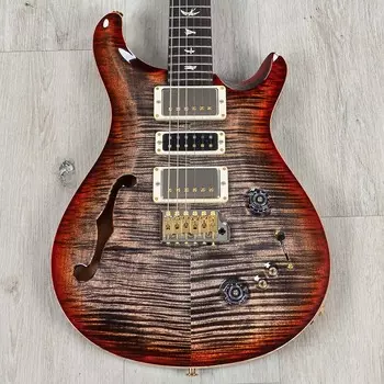 PRS Paul Reed Smith Special Semi-Hollow 10 Top Guitar, Charcoal Cherry Burst 108489-CY-H