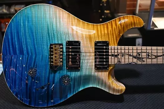 PRS Private Stock Custom 24 Pale Moon Ebony Beach Cross Fade #9921