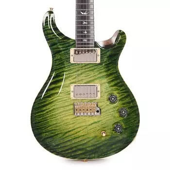 PRS Private Stock DGT One Piece Curly Maple Top Black Limba Body Electric Rainforest Glow с накладкой из африканского черного дерева (серийный номер 0349742)