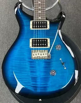 PRS S2 Custom 24 with Pattern Thin Neck Profile 2022 Custom Снят с производства Цвет - Matteo Blue!
