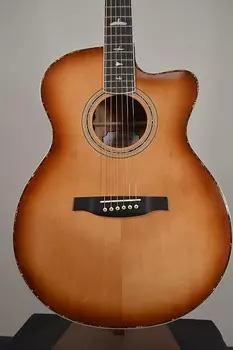 PRS SE A40E Angelus со звукоснимателем Fishman Sonitone Tobacco Sunburst с PRS OHSC SE A40E Angelus with Fishman Sonitone Pickup