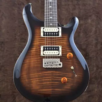 PRS SE Custom 24 Черное золото Солнечные лучи